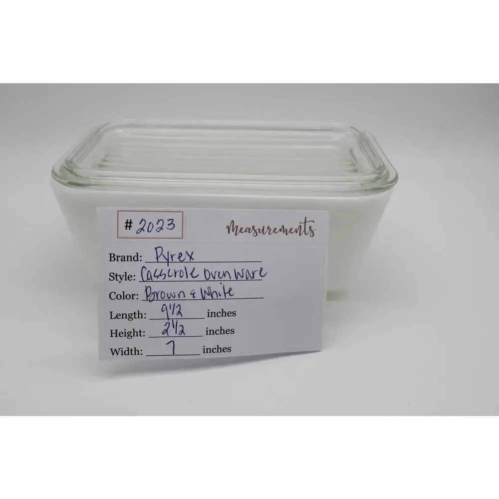 Vtg Pyrex 0503 Early American‎ Brown 1.5 Qt Ovenware Clear Glass Lid Casserole